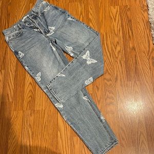 Ultra high rise butterfly Jeans